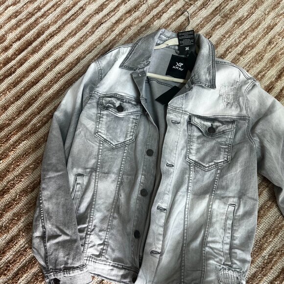 Retro Dr. Doom Men's XRay Hand Painted Denim Jacket - Picture 4 of 4